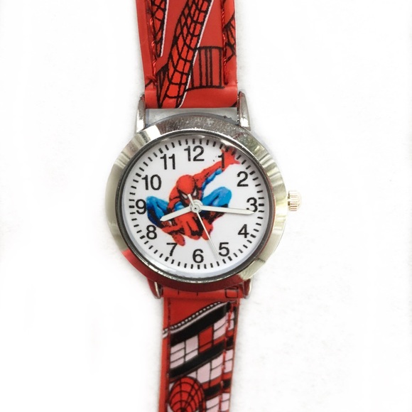 Spider-Man Superhero NEW Kids Quartz Watch Red - Picture 2 of 7